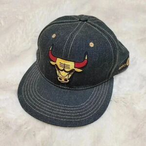 Chicago Bulls NBA Snapback SGA Denim Hat Cap BMO Melonwear 2018 2019 Rare